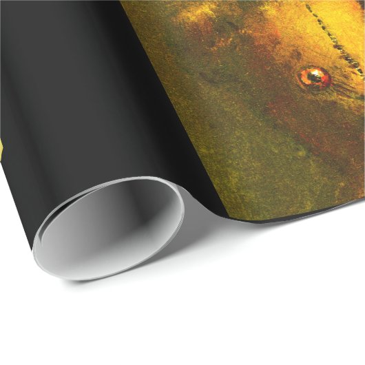 Zombie Teddy Wrapping Paper Geschenkpapier (Rolleneckpunkt)