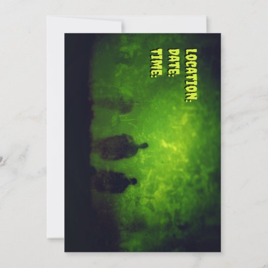 Zombie Theme Party Einladung (Rückseite)