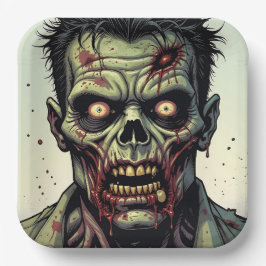 Zombie Themed Halloween-Party Pappteller