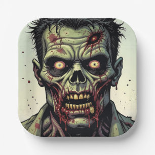 Zombie Themed Halloween-Party Pappteller