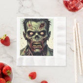Zombie Themed Halloween-Party Serviette (Beispiel)