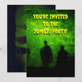 Zombie-Themenparty-Einladung Einladung (Vorne/Hinten)