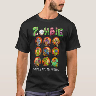 Zombie-Tiere sind meine Freunde Halloween für Kind T-Shirt
