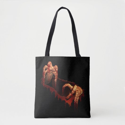 Zombie Tote Bag Halloween Gory Beängstigend Zombie Tasche (Vorderseite)