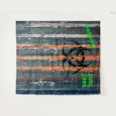 Zombie Toxic Zone Halloween Costume Party Foto Wandteppich (Vorderseite (Horizontal))