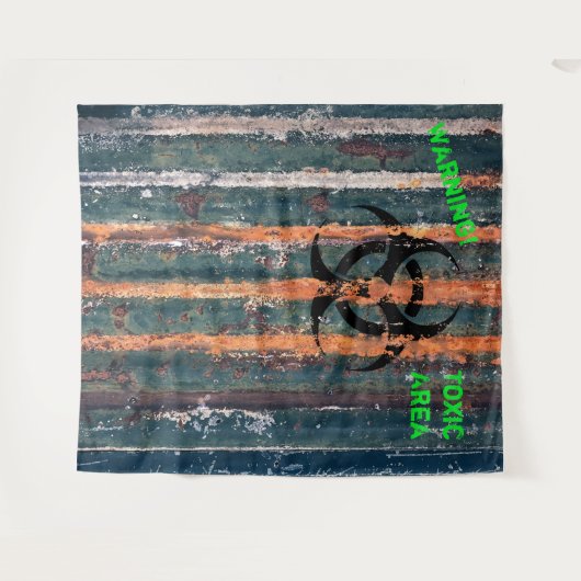 Zombie Toxic Zone Halloween Costume Party Foto Wandteppich (Vorderseite (Horizontal))