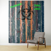 Zombie Toxic Zone Halloween Costume Party Foto Wandteppich (Beispiel)