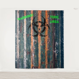 Zombie Toxic Zone Halloween Costume Party Foto Wandteppich