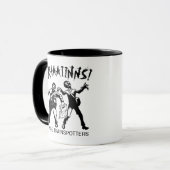 Zombie Trainspotters Tasse (Vorderseite Links)