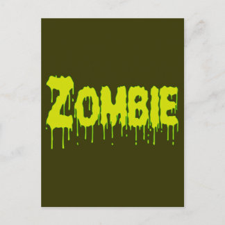 Zombie Tropfen Postkarte