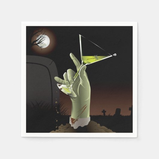 Zombie-Tücher Serviette (Vorderseite)