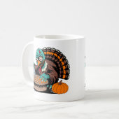 Zombie Turkey Will Pumpkin Pie Kaffeetasse (Vorderseite Links)