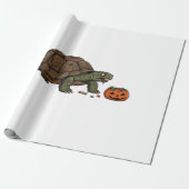 Zombie Turtle Candy Crawl - Spooky Slow Halloween  Geschenkpapier (Ungerollt)