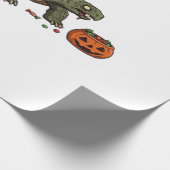 Zombie Turtle Candy Crawl - Spooky Slow Halloween  Geschenkpapier (Ecke)
