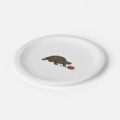 Zombie Turtle Candy Crawl - Spooky Slow Halloween  Pappteller (Schrägansicht)