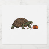 Zombie Turtle Candy Crawl - Spooky Slow Halloween Schaumweinetikett (Einzelnes Label)