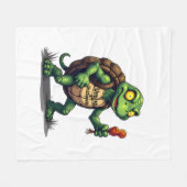 Zombie Turtle Fleecedecke (Vorderseite (Horizontal))