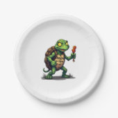 Zombie Turtle Pappteller (Vorderseite)