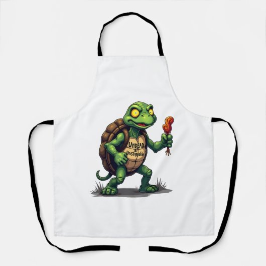 Zombie Turtle Schürze (Vorderseite)