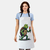 Zombie Turtle Schürze (Getragen)