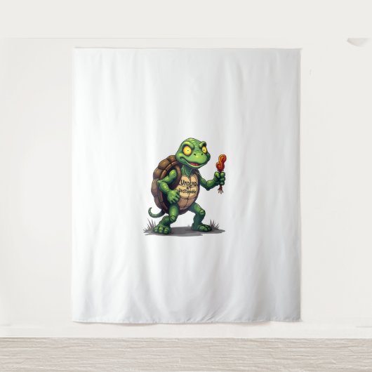 Zombie Turtle Wandteppich (Vorderseite)