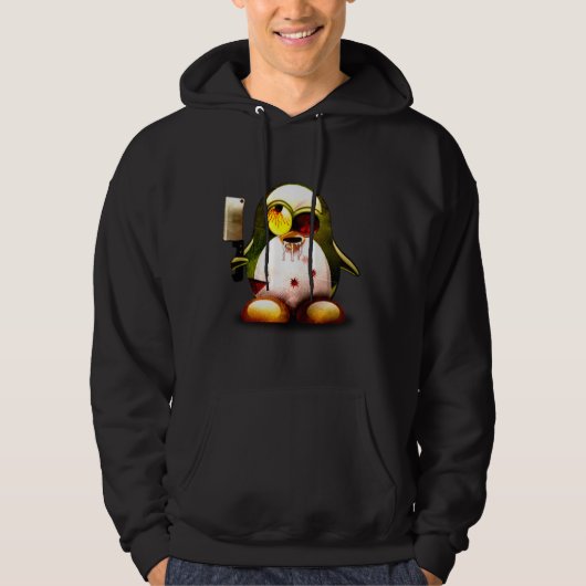Zombie Tux (Linux Tux) Hoodie (Vorderseite)