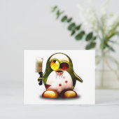 Zombie Tux (Linux Tux) Postkarte (Stehend Vorderseite)