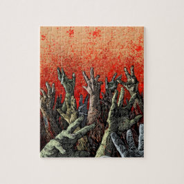 Zombie übergibt Puzzlespiel Puzzle