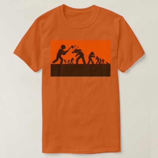 Zombie-Überleben T-Shirt (Design vorne)