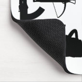 Zombie-Überlebensausrüstung Mousepad (Ecke)