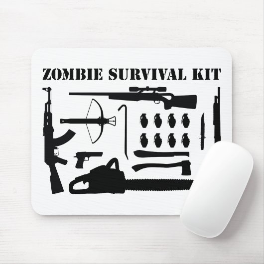 Zombie-Überlebensausrüstung Mousepad (Mit Mouse)