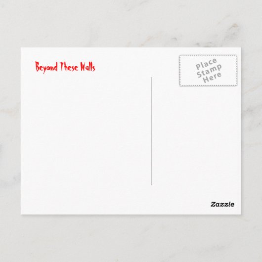 Zombie Überlebensführerin - jenseits dieser Wände Postkarte (Rückseite)