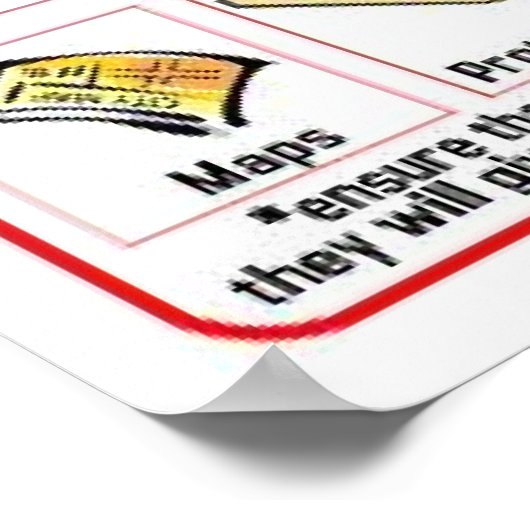 Zombie-Überlebenskit-Poster Poster (Ecke)