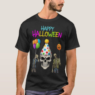 Zombie und Skull-Halloween-Party T-Shirt