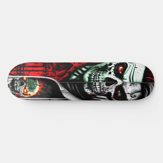 Zombie und Skull Skateboard (Horizontal)