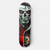 Zombie und Skull Skateboard (Vorderseite)