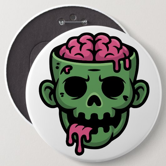 Zombie Undead  Button (Vorne & Hinten)