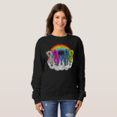 Zombie Unicorn Apocalypse Creatures Halloween Zomb Sweatshirt (Vorne ganz)