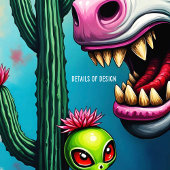 Zombie Unicorn Art Poster oder Decoupage Paper