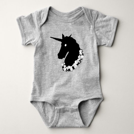 Zombie Unicorn Baby Strampler (Vorderseite)