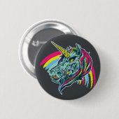 Zombie Unicorn Button (Vorne & Hinten)