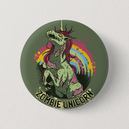 Zombie unicorn button (Vorderseite)