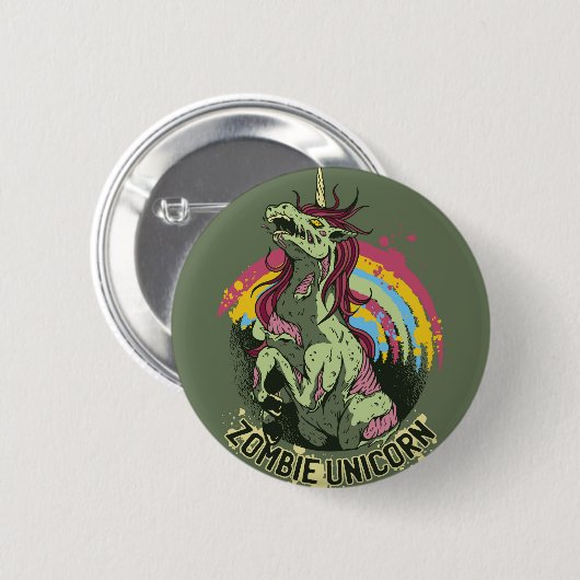 Zombie unicorn button (Vorne & Hinten)