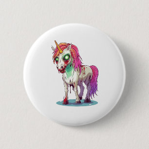 Zombie Unicorn Button