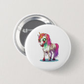 Zombie Unicorn Button (Vorne & Hinten)