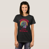 Zombie Unicorn I Love Brainbows  Gothic Goth Theme T-Shirt (Vorne ganz)