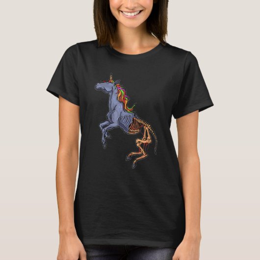 Zombie Unicorn Lazy Halloween Costume Cool Zombiec T-Shirt (Vorderseite)