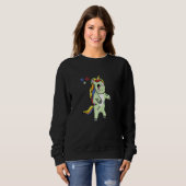 Zombie Unicorn Magical Unicorn Halloween Zombie Sweatshirt (Vorne ganz)