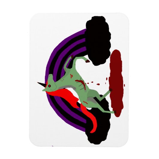 Zombie Unicorn Magnet (Vertikal)