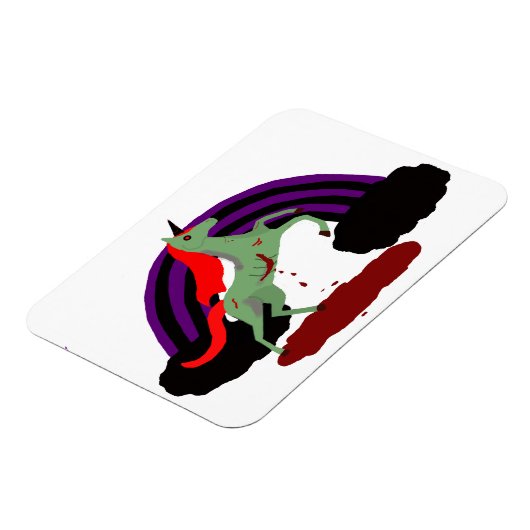 Zombie Unicorn Magnet (Linke Seite)